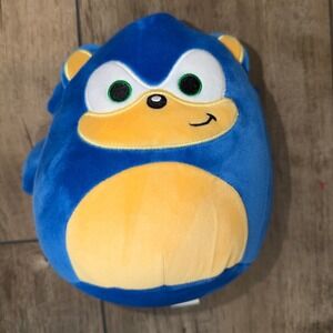 Sonic the Hedgehog 8 Inch Round Squishy Plush SEGA Blue Stuffed Animal Toy